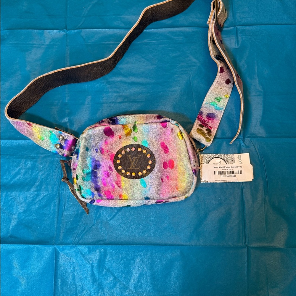 LV Multicolor Paint-Splash Crossbody Belt Bag